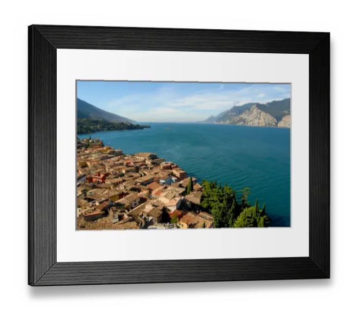 Framed Print : 04. Italy, Malcesine, view from castle of Lake Garda and town Framed Print : 04. Italy, Malcesine, view from castle of Lake Garda and town