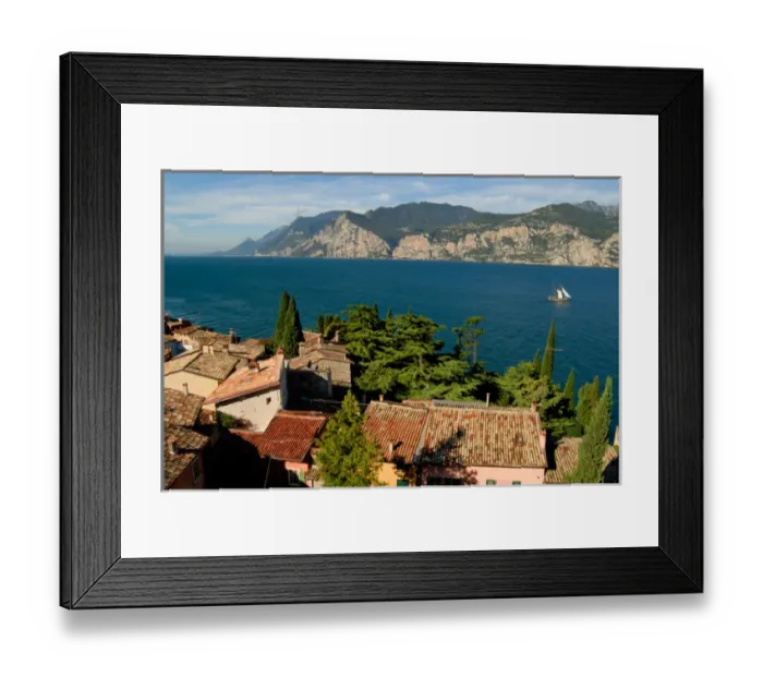 Framed Print : 04. Italy, Malcesine, view from castle of Lake Garda Framed Print : 04. Italy, Malcesine, view from castle of Lake Garda