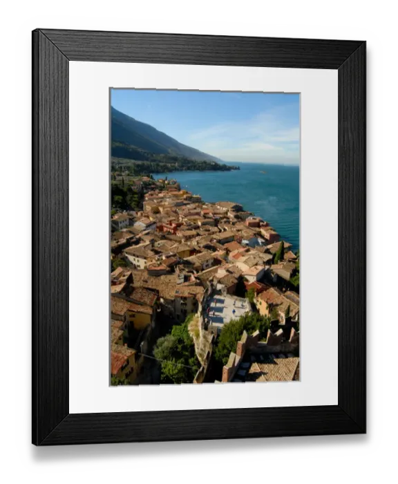 Framed Print : 04. Italy, Malcesine, view from castle of Lake Garda and town Framed Print : 04. Italy, Malcesine, view from castle of Lake Garda and town