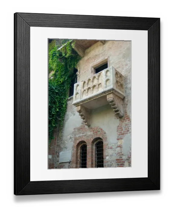 Framed Print : 04. Italy, Verona, Juliets balcony at Villa Capeletti Framed Print : 04. Italy, Verona, Juliets balcony at Villa Capeletti