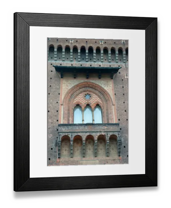 Framed Print : 04. Italy, Milan, Castello Sforzesco window detail Framed Print : 04. Italy, Milan, Castello Sforzesco window detail