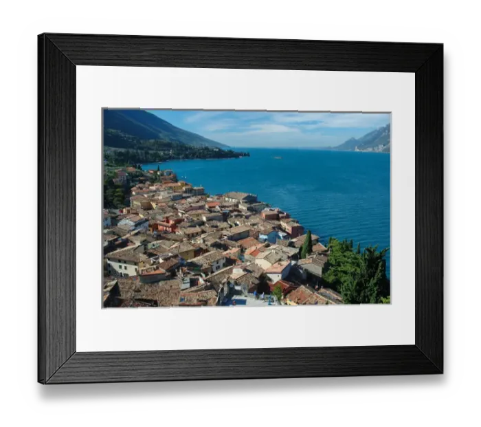 Framed Print : 04. Italy, Malcesine, view from castle of Lake Garda and Malcesine Framed Print : 04. Italy, Malcesine, view from castle of Lake Garda and Malcesine