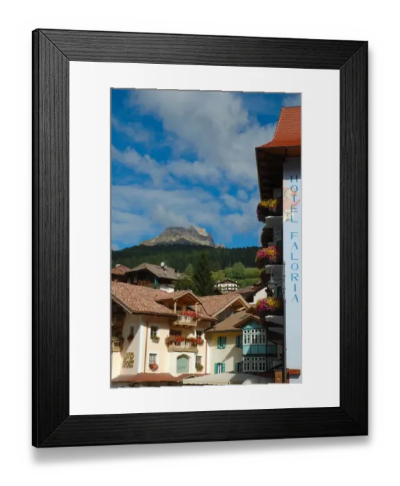 Framed Print : 04. Italy, Moena, alpine village (Editorial Usage Only)