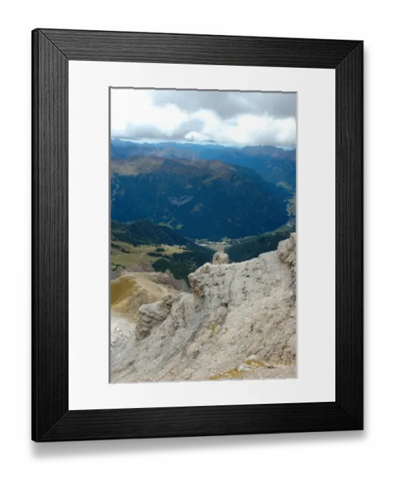 Framed Print : 04. Italy, Dolomites, Pordoi Pass, view from observatory Framed Print : 04. Italy, Dolomites, Pordoi Pass, view from observatory
