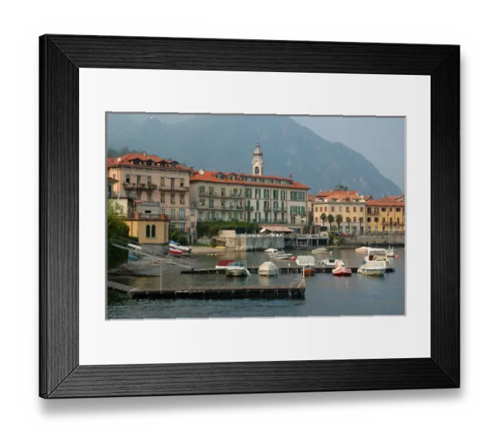 Framed Print : 04. Italy, Lake Como, Menaggio waterfront