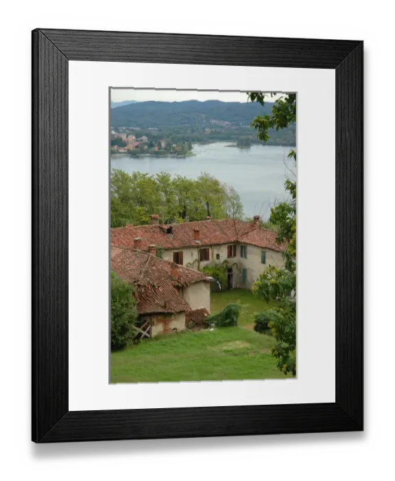 Framed Print : 04. Italy, Arona, view of Lake Maggiore from hillside Framed Print : 04. Italy, Arona, view of Lake Maggiore from hillside