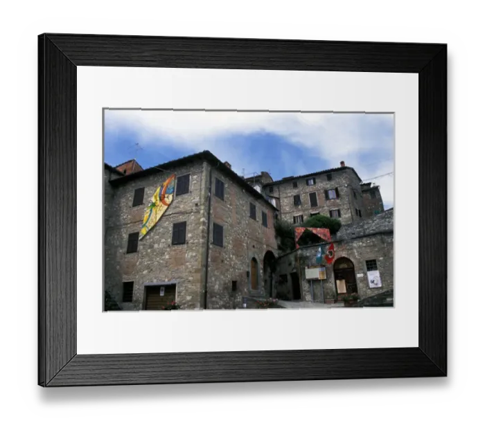 Framed Print : Europe, Italy, Tuscany, Siena, Chianti, Ambra. Church kites Framed Print : Europe, Italy, Tuscany, Siena, Chianti, Ambra. Church kites