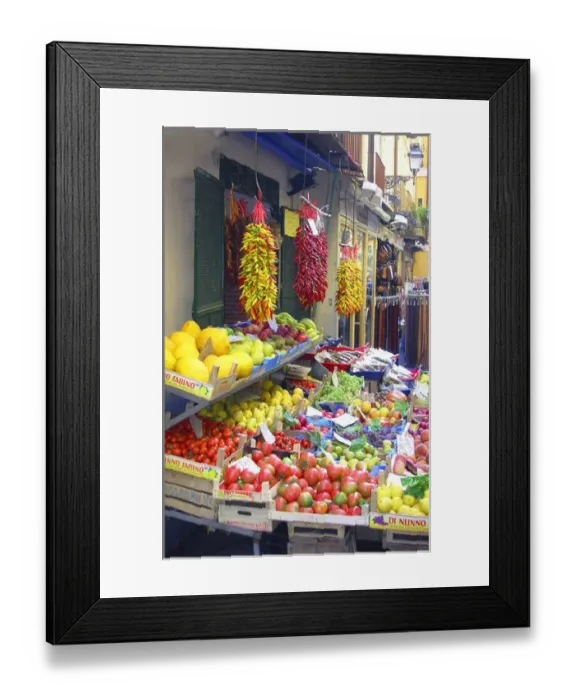 Framed Print : A fruit stand in Sorrento, Italy Framed Print : A fruit stand in Sorrento, Italy