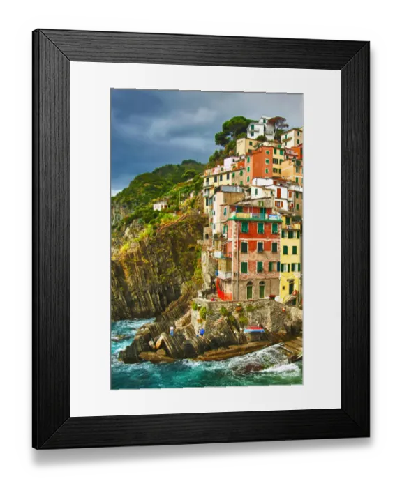 Framed Print : Europe, Italy, Tuscany, Cinque Terre. The stunning shoreline of Riomaggiore in Cinque Framed Print : Europe, Italy, Tuscany, Cinque Terre. The stunning shoreline of Riomaggiore in Cinque