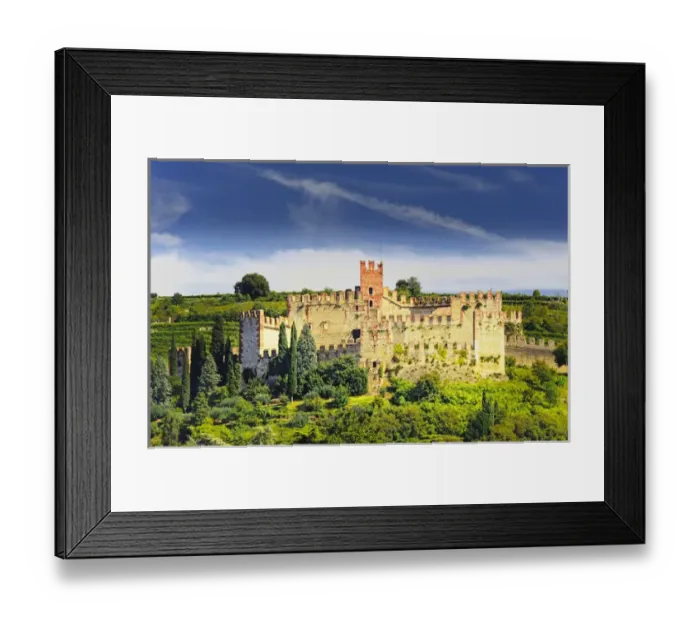 Framed Print : Europe, Italy, Venato, Soave. The Soave commune produces a dry white wine from Framed Print : Europe, Italy, Venato, Soave. The Soave commune produces a dry white wine from
