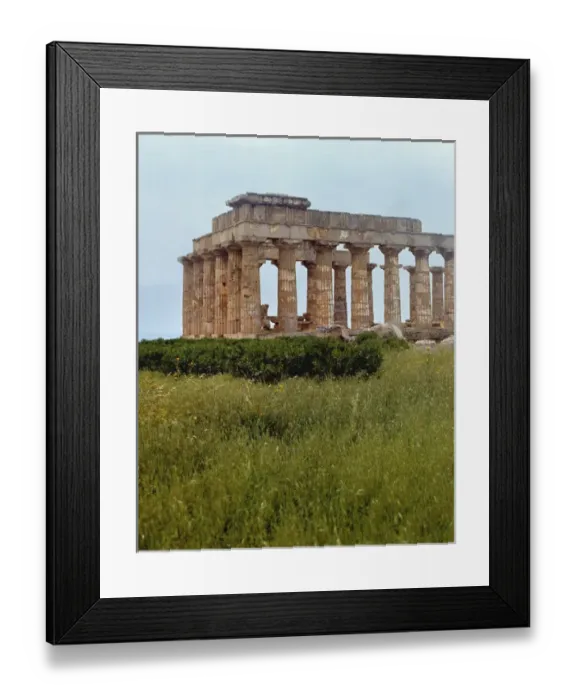 Framed Print : Italy, Sicily, Selinunte. The Greek Temples, such as this one at Selinunte, are one Framed Print : Italy, Sicily, Selinunte. The Greek Temples, such as this one at Selinunte, are one