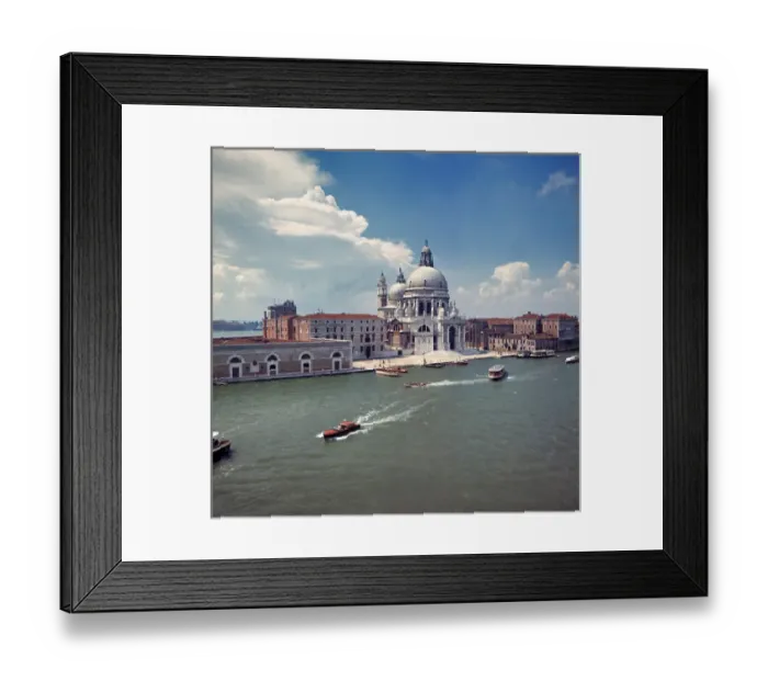 Framed Print : Europe, Italy, Venice. The Baroque church, Santa Maria, della Salute, marks the beginning Framed Print : Europe, Italy, Venice. The Baroque church, Santa Maria, della Salute, marks the beginning