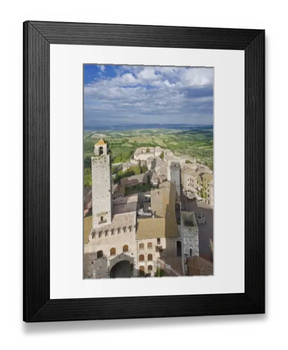 Framed Print : Europe, Italy, Tuscany, San Gimignano and Countryside From the Palazzo Comunale Framed Print : Europe, Italy, Tuscany, San Gimignano and Countryside From the Palazzo Comunale