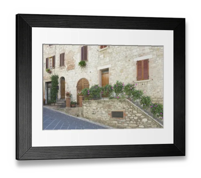 Framed Print : Europe, Italy, Umbria, Corciano, Old World House in Historic District Framed Print : Europe, Italy, Umbria, Corciano, Old World House in Historic District