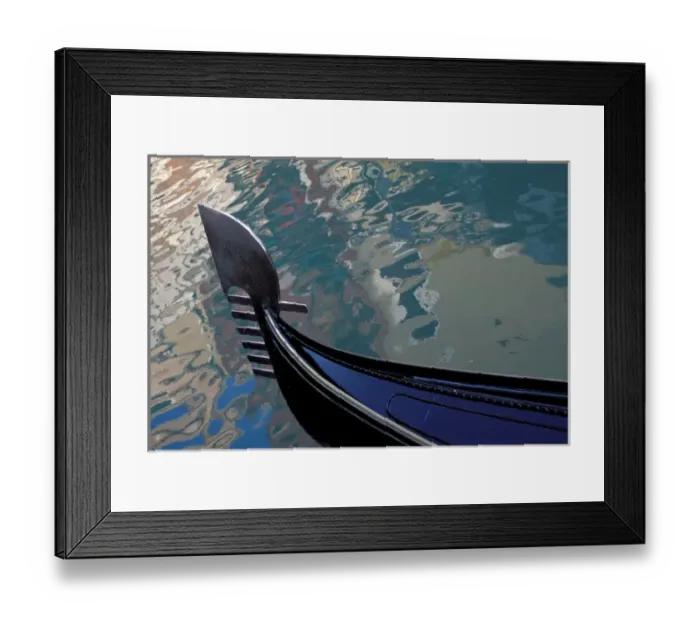 Framed Print : Europe, Italy, Venice. Detail of Venetian Gondola Framed Print : Europe, Italy, Venice. Detail of Venetian Gondola