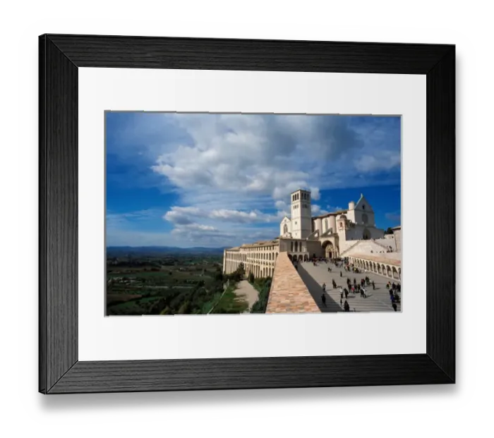 Framed Print : Italy, Umbria, Assisi. Basilica di San Francesco Framed Print : Italy, Umbria, Assisi. Basilica di San Francesco