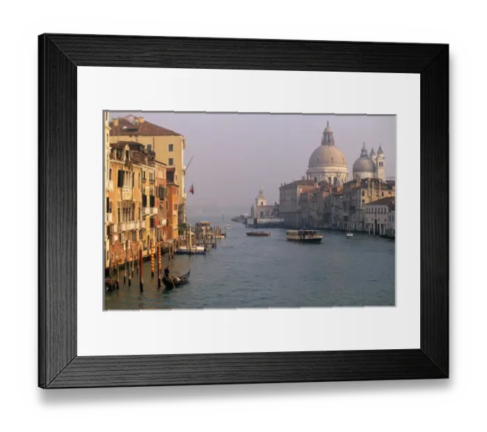 Framed Print : Italy, Veneto, Venice, Canal Grande and Santa Maria della Salute