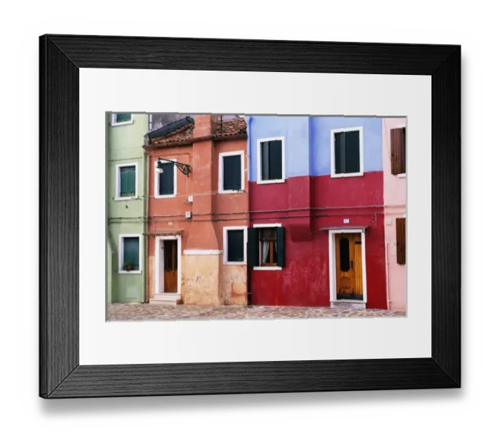 Framed Print : Italy, Veneto, Venice, Burano Framed Print : Italy, Veneto, Venice, Burano