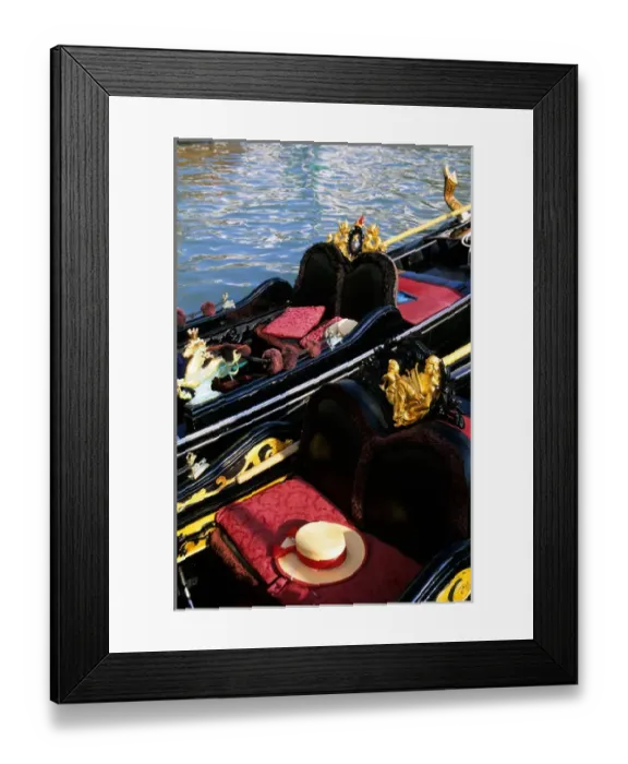 Framed Print : Italy, Veneto, Venice, Detail of Venetian Gondola Framed Print : Italy, Veneto, Venice, Detail of Venetian Gondola