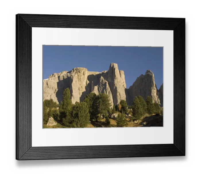 Framed Print : Italy, Trentino - Alto Adige, Bolzano province, Dolomites, Val Gardena, Sella group Framed Print : Italy, Trentino - Alto Adige, Bolzano province, Dolomites, Val Gardena, Sella group