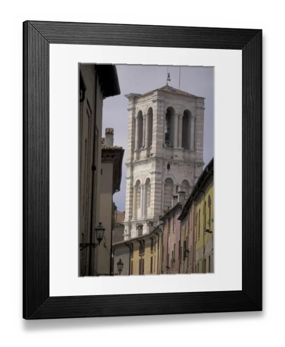 Framed Print : Europe, Italy, Emilia, Romagna, Ferrara Duomo, Cathedral (12th C. ), and colorful Framed Print : Europe, Italy, Emilia, Romagna, Ferrara Duomo, Cathedral (12th C. ), and colorful