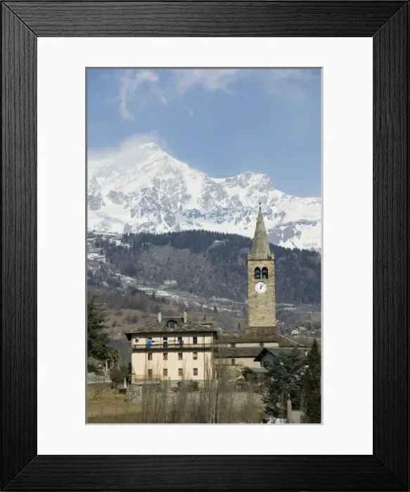 Framed Print : Europe, Italy, Valle d Aosta-GIGNOD: Village Church along the San Bernardo Pass Framed Print : Europe, Italy, Valle d Aosta-GIGNOD: Village Church along the San Bernardo Pass