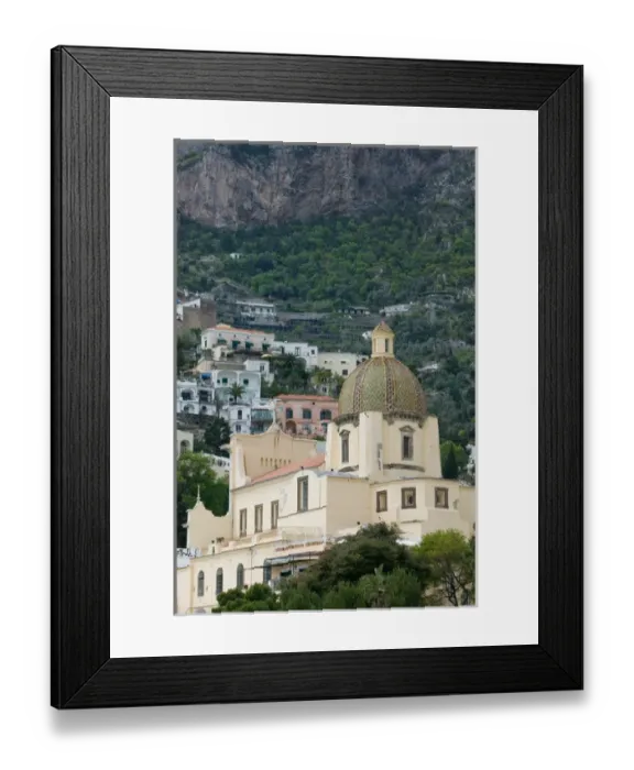 Framed Print : Europe, Italy, Campania (Amalfi Coast) POSITANO: Santa Maria Assunta Church Framed Print : Europe, Italy, Campania (Amalfi Coast) POSITANO: Santa Maria Assunta Church