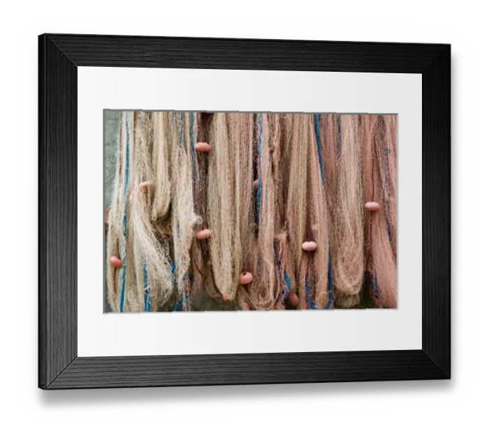 Framed Print : Europe, Italy, Campania (Amalfi Coast) POSITANO: Fishing Nets / Spiaggia Grande Framed Print : Europe, Italy, Campania (Amalfi Coast) POSITANO: Fishing Nets / Spiaggia Grande