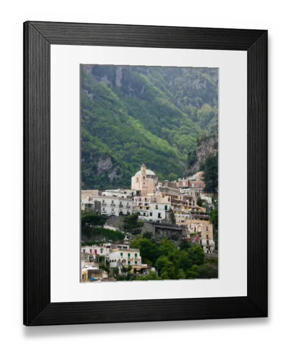 Framed Print : Europe, Italy, Campania (Amalfi Coast) POSITANO: Town View / Daytime Framed Print : Europe, Italy, Campania (Amalfi Coast) POSITANO: Town View / Daytime
