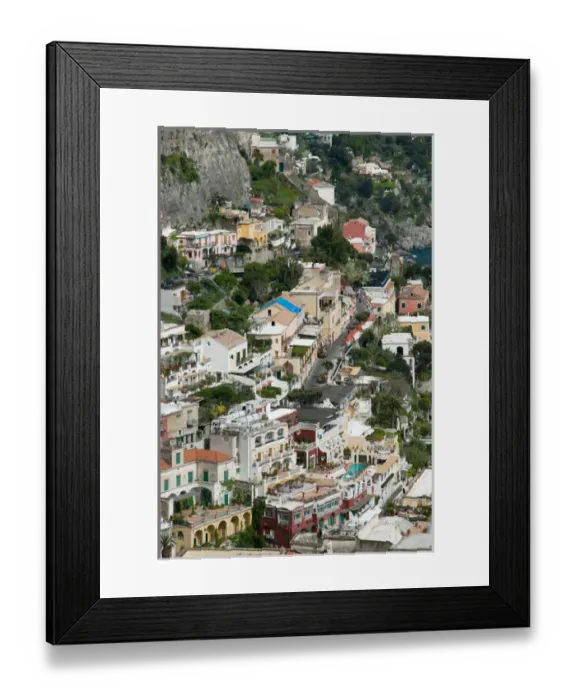 Framed Print : Europe, Italy, Campania (Amalfi Coast) POSITANO: Town View / Daytime Framed Print : Europe, Italy, Campania (Amalfi Coast) POSITANO: Town View / Daytime