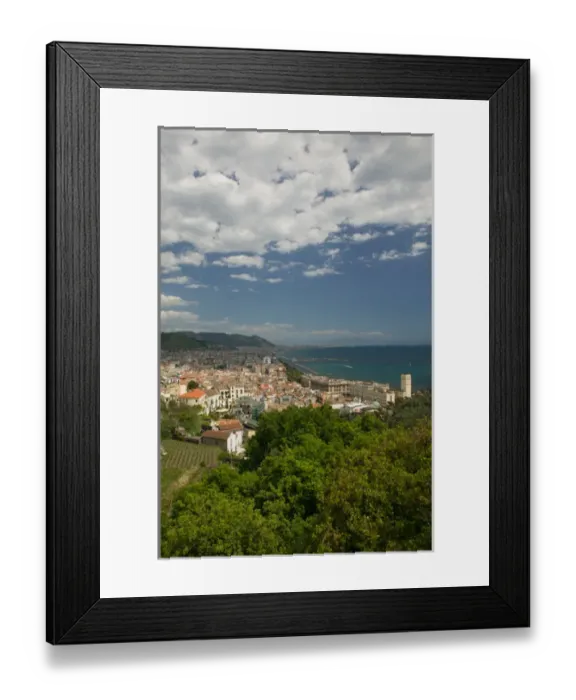 Framed Print : Europe, Italy, Campania (Amalfi Coast), SALERNO: Town View