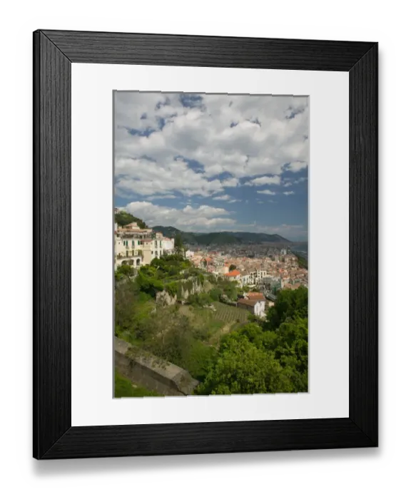 Framed Print : Europe, Italy, Campania (Amalfi Coast), SALERNO: Town View