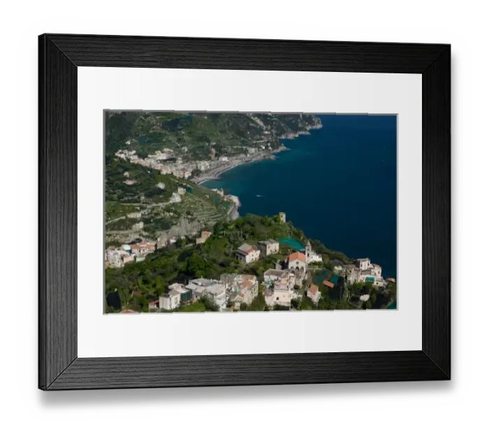 Framed Print : Europe, Italy, Campania, (Amalfi Coast), Ravello: View of the Amalfi Coastline Framed Print : Europe, Italy, Campania, (Amalfi Coast), Ravello: View of the Amalfi Coastline