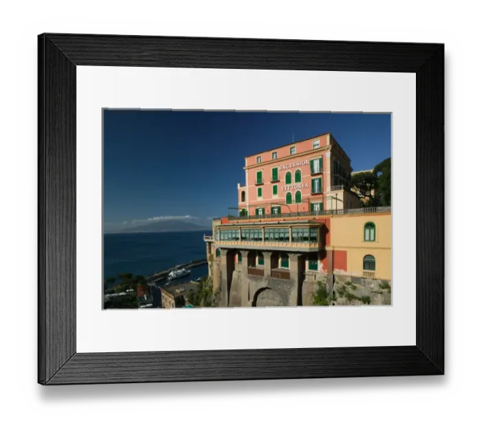 Framed Print : ITALY-Campania-(Sorrento Peninsula)-SORRENTO: Grand Hotel Excelsior Vittoria