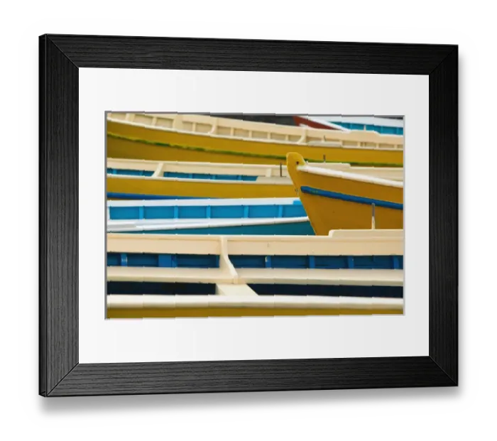 Framed Print : ITALY-Campania-(Bay of Naples)-ISCHIA-ISCHIA PONTE: Fishing Boats