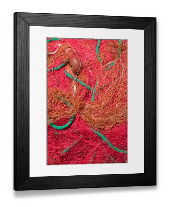 Framed Print : ITALY-Campania-(Bay of Naples)-ISCHIA-SANT ANGELO: Port- Fishing Nets Framed Print : ITALY-Campania-(Bay of Naples)-ISCHIA-SANT ANGELO: Port- Fishing Nets