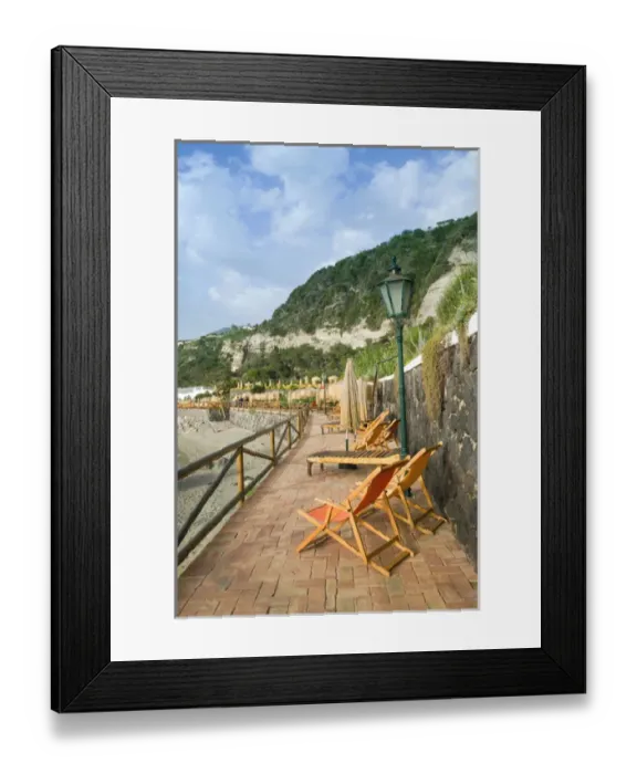 Framed Print : ITALY-Campania-(Bay of Naples)-ISCHIA-CITARA: Giardini Poseidon Water Park View / Sunset Framed Print : ITALY-Campania-(Bay of Naples)-ISCHIA-CITARA: Giardini Poseidon Water Park View / Sunset