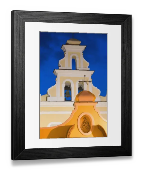 Framed Print : ITALY-Campania-(Bay of Naples)-ISCHIA-FORIO: San Francesco del Assisi Church - Evening Framed Print : ITALY-Campania-(Bay of Naples)-ISCHIA-FORIO: San Francesco del Assisi Church - Evening