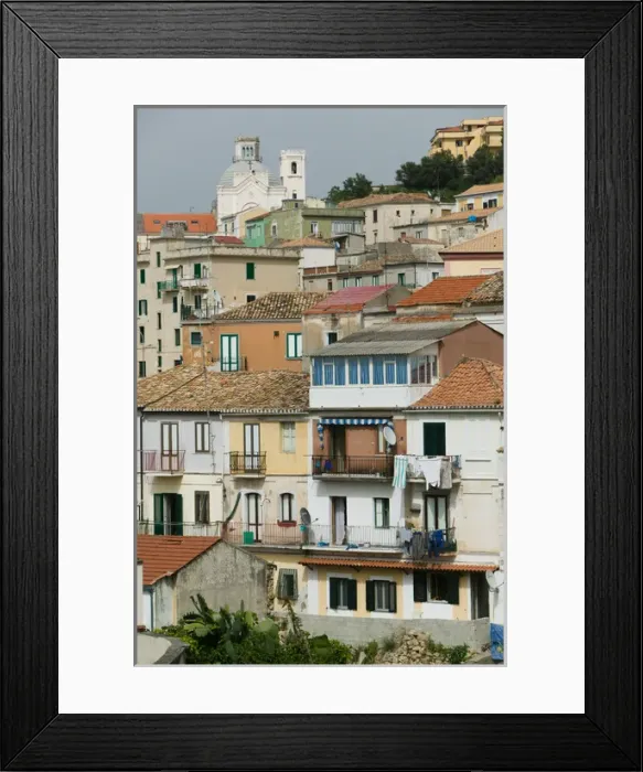 Framed Print : ITALY-Calabria-PIZZO: Town detail Framed Print : ITALY-Calabria-PIZZO: Town detail