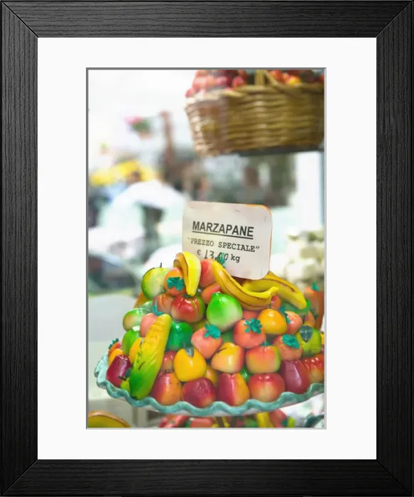 Framed Print : ITALY-Sicily-TAORMINA: Corso Umberto 1- Marzipan Sweets Framed Print : ITALY-Sicily-TAORMINA: Corso Umberto 1- Marzipan Sweets