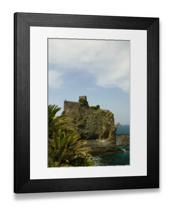 Framed Print : ITALY-Sicily-ACI CASTELLO: View of the Norman Castle Framed Print : ITALY-Sicily-ACI CASTELLO: View of the Norman Castle