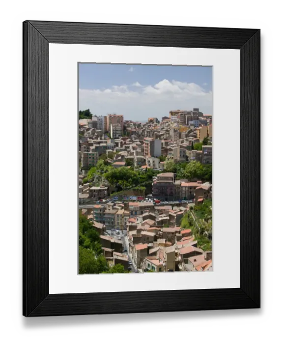 Framed Print : Italy, Sicily, Enna, View from Grande Albergo Sicilia Hotel Framed Print : Italy, Sicily, Enna, View from Grande Albergo Sicilia Hotel