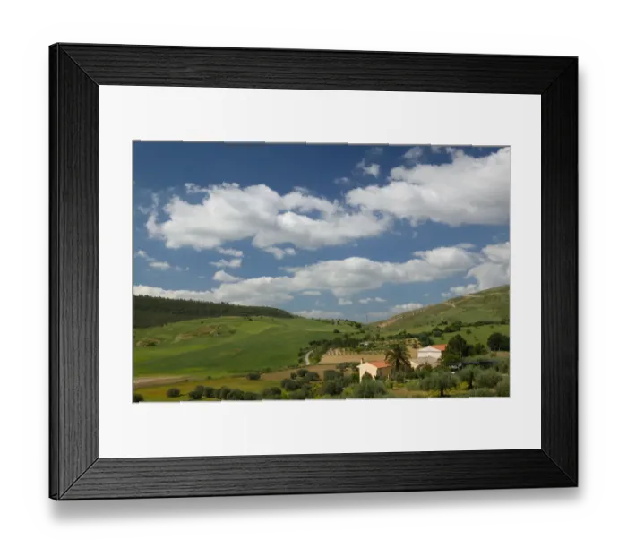 Framed Print : Italy, Sicily, Enna, Small Farmhouse Framed Print : Italy, Sicily, Enna, Small Farmhouse