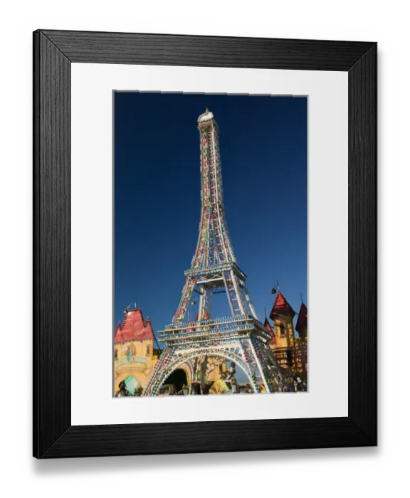 Framed Print : Italy, Sicily, Agrigento, Lido Canatello, Eiffel Tower, Amusement Park Framed Print : Italy, Sicily, Agrigento, Lido Canatello, Eiffel Tower, Amusement Park