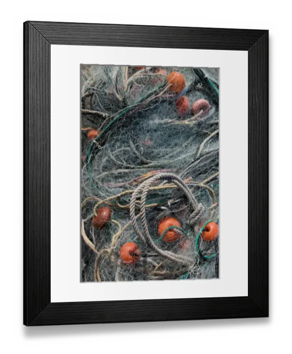 Framed Print : Italy, Sicily, Trapani, Fishing Nets