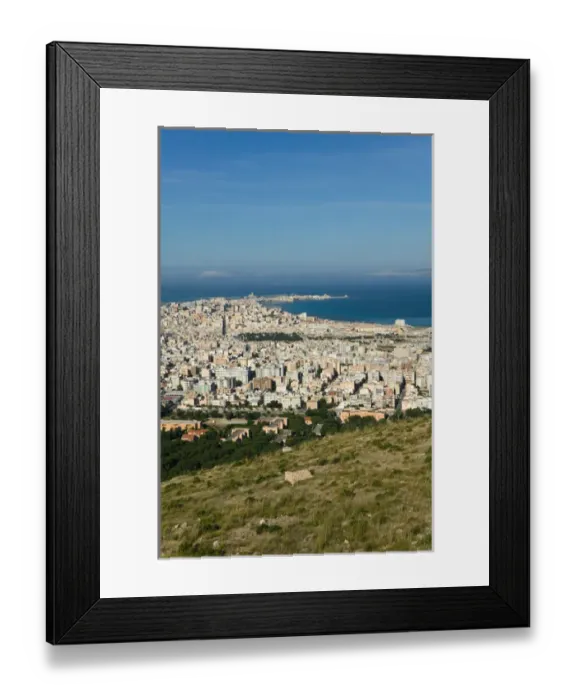 Framed Print : Italy, Sicily, Erice, Town view Framed Print : Italy, Sicily, Erice, Town view