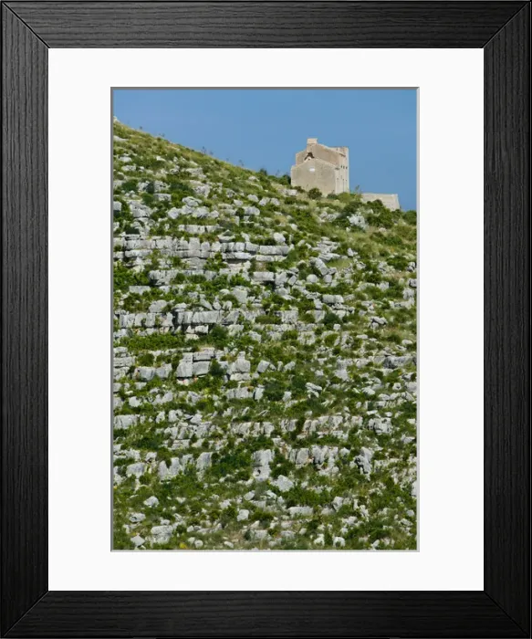 Framed Print : Italy, Sicily, Erice, Old Farmhouse