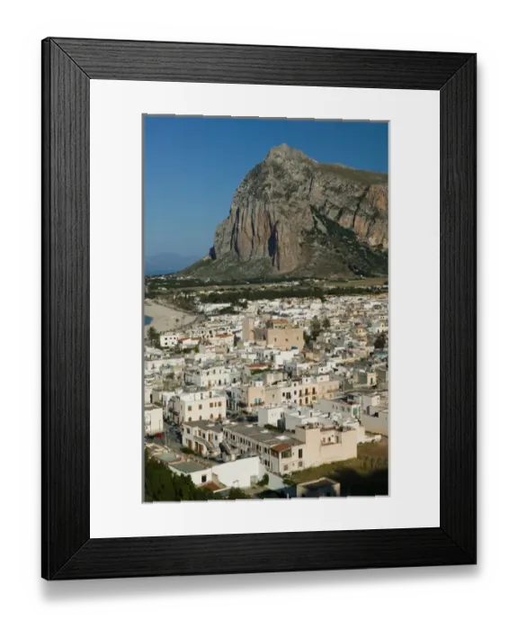 Framed Print : Italy, Sicily, SAN VITO LO CAPO, Resort Town View & Monte Monaco Framed Print : Italy, Sicily, SAN VITO LO CAPO, Resort Town View & Monte Monaco