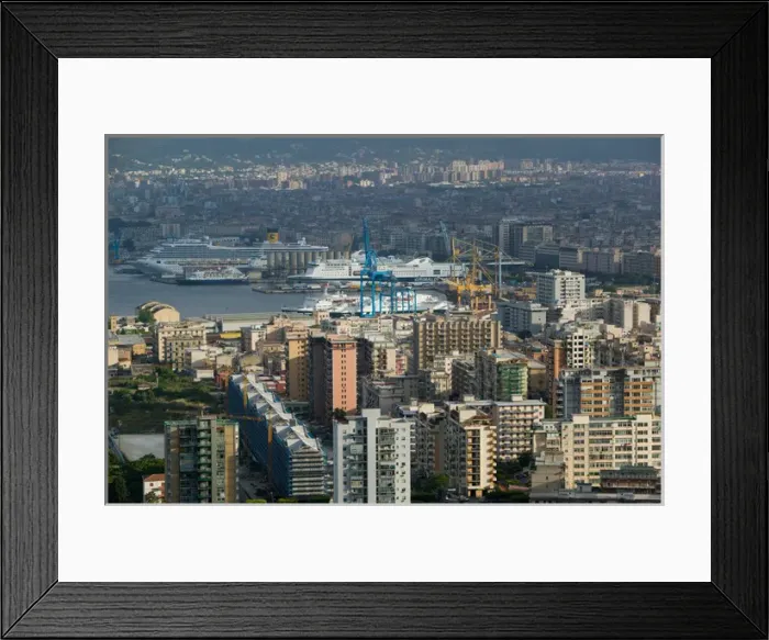 Framed Print : Italy, Sicily, Palermo, View from Monte Pellegrino