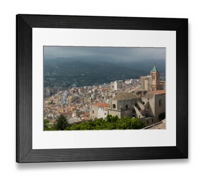 Framed Print : Italy, Sicily, Termini Imerese, Duomo, Cathedral View from the Castello Framed Print : Italy, Sicily, Termini Imerese, Duomo, Cathedral View from the Castello
